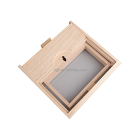 Neue Langstroth Bienenbeobachtungsbox mit Sichtfenster Holz-Bienenstock Beige Imkerei-Werkzeug 3 Monate Garantie