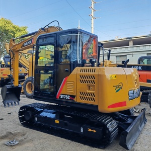 รถขุดตีนตะขาบ SANY SY75C มือสอง ขนาด 7.5 ตัน เครื่องยนต์ ISUZU แท้ สภาพดี - Product Image 1