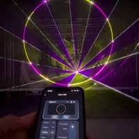 Sistema de Proyección Láser RGB de 8w con Control por Aplicación, Animación de Texto, para Grandes Escenarios de Baile