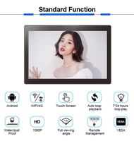 Reproductor de Publicidad para TV LCD de 10 Pulgadas con Ranura para Tarjeta SIM 3G 4G, Pantalla para Vehículos de Taxi, Tableta Android para Automóvil