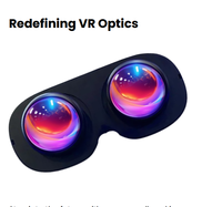 Module optique VR ultra-plat Micro OLED de 1,35 pouce pour la conception de prototypes de casques VR 8K