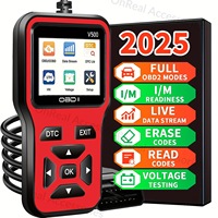 Herramienta de Diagnóstico Profesional para Automóviles OBD2, Lector de Códigos de Error del Motor, Probador de Voltaje y Vida Útil de la Batería