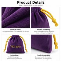 Pochette personnalisée en velours violet avec cordon de serrage 10x10cm, cordon doré, pochette en velours bordeaux, sac cadeau pour bijoux, logo OEM, vente en gros