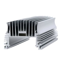 Radiateur en aluminium personnalisable à 22 ailettes, grand dissipateur thermique pour ordinateur avec LED, oxyde noir, usinage CNC par découpe et pliage