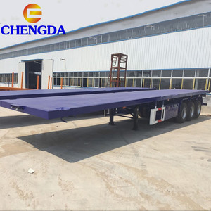 3 4 trục 40ft <span class=keywords><strong>48ft</strong></span> 53ft 60ft <span class=keywords><strong>container</strong></span> phẳng giường phẳng Trailer bán - Product Image 6