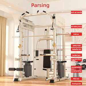 Rack de <span class=keywords><strong>musculation</strong></span> multifonctionnel pour la maison, équipement d'entraînement complet, rack à squats, entraînement des <span class=keywords><strong>bras</strong></span>, exercices pour les triceps, exercices de fitness - Product Image 3