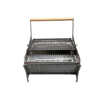 Barbecues en acier inoxydable, barbecues multifonctions réversibles, barbecues pliants pour le camping en plein air, équipement d'été pour la maison