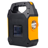 Nouvelle lampe portable multifonctionnelle d'urgence pour le camping en extérieur, alimentée par énergie solaire, rechargeable par USB, lampe de travail, projecteur de tente