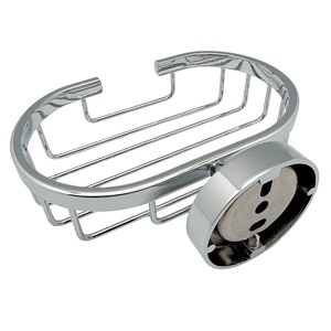 Portasapone da Parete in Acciaio Inox SUS201 Metalique 54085A-CR, Cestello Portasapone per Bagno, Hotel e Cucina - Product Image 4