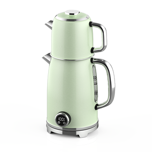 Ensemble de bouilloire à thé turque double 2,0 L avec théière 0,8 L, chauffe-thé électrique à température réglable pour la maison et la cuisine - Product Image 2