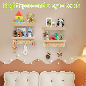 3-tầng Vườn Ươm kệ sách tổ chức treo tường trẻ em kệ sách cho bé trai bé gái phòng ngủ phòng tắm - Product Image 6