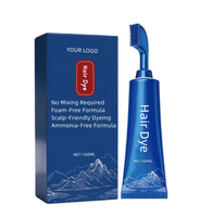 Tinte de Cabello en Crema de un Solo Componente, Natural, Permanente, a Base de Plantas, Coloración Permanente para el Cabello para Mujeres, Proveedor al por Mayor