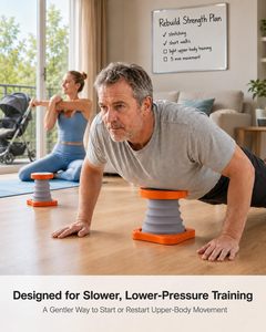 Dispositivo de Asistencia para Flexiones con Resorte, Soporte para Flexiones, Ejercitador Abdominal, Equipo de Fitness para Hogar y Oficina - Product Image 4