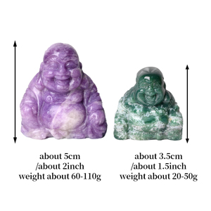 Vente en gros de sculptures de Bouddha en cristal de 1,5/2 pouces, figurines de Bouddha en quartz naturel pour la décoration - Product Image 3
