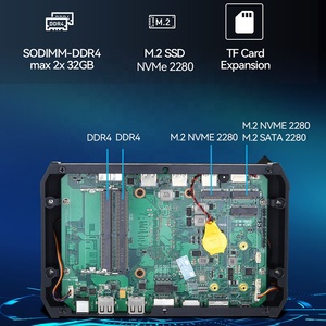 Mini PC de bureau, processeur Core I7 10870H, 16 threads, prise en charge de l'affichage HD DP, compatible avec Windows 7/8/10, petit ordinateur de bureau pour jeux, X57, très compact - Product Image 5