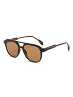 Twooo T1524 Fashion Lunettes de soleil unisexes polyvalentes à double pont TR90 Street Style