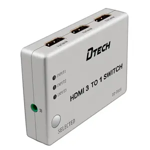 DETCH फ़ैक्टरी कीमत 3 पोर्ट HDMI स्विच 3 से 1 4K 1080P अल्ट्रा HD HDMI स्विचर 3x1