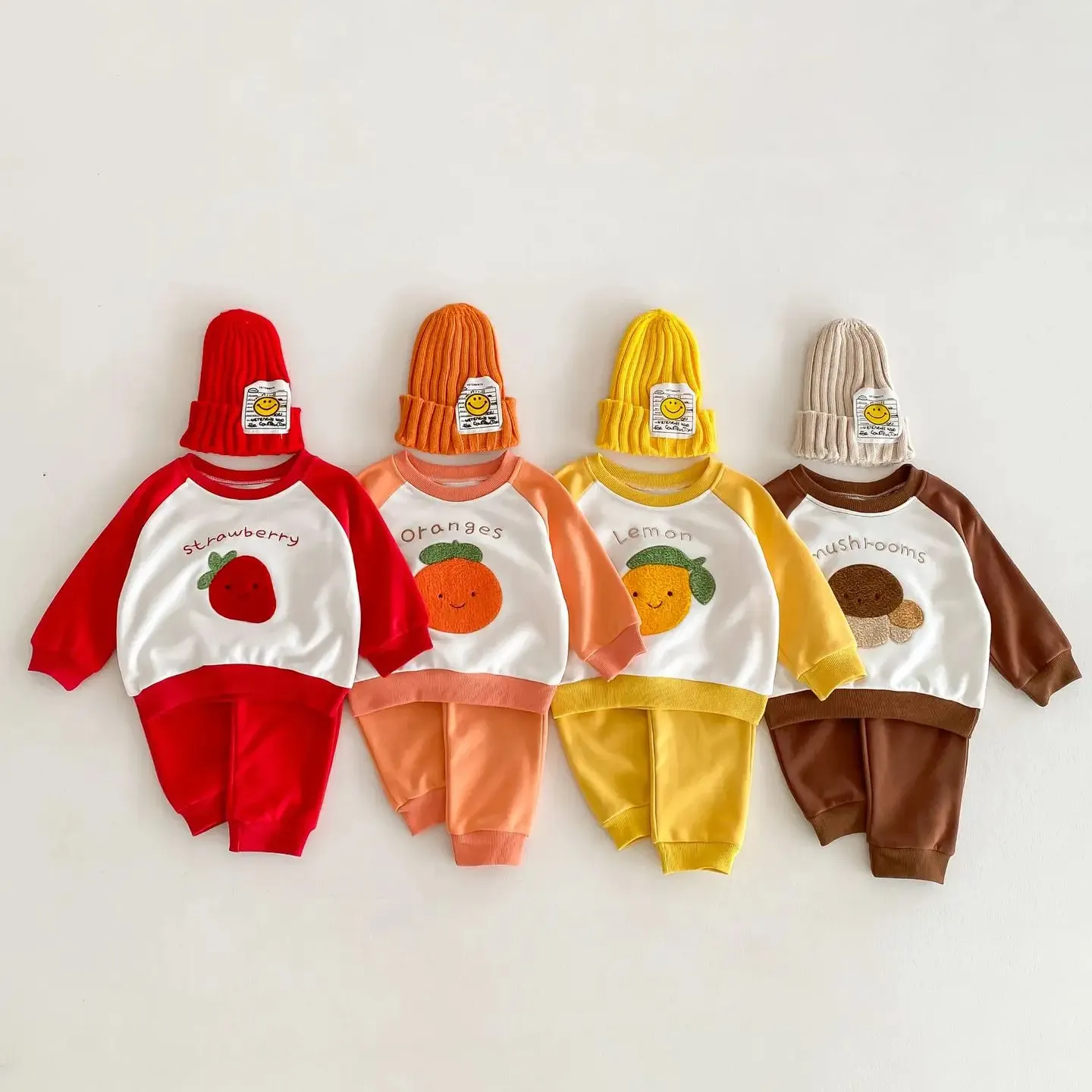 Conjunto de primavera y otoño para bebés y niños pequeños, bonita Sudadera con capucha para niños y niñas, conjunto cómodo de dos piezas para bebés