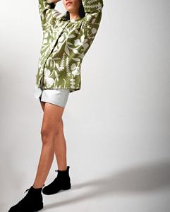 Camisa de Verano Muy Transpirable, de Algodón Orgánico, Ecológica, Antiarrugas, con Mangas Tipo Kimono, Teñida, para Mujer - Product Image 1