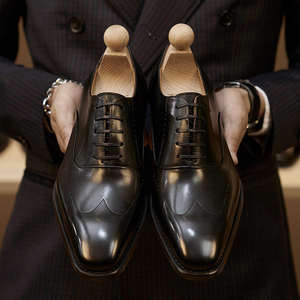 Nouveauté 2026 - Chaussures habillées pour hommes, chaussures Oxford artisanales pour hommes, design luxueux et tendance, chaussures de mariage - Product Image 3