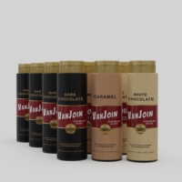 Bouteille de sauce en plastique premium 500 ml avec bouchon doré personnalisable pour sauce chocolat-caramel, emballage de détail, prête pour la chaîne d'approvisionnement B2B