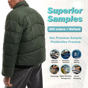 2025 personnalisé en gros hiver haute qualité doudoune coupe-vent col haut doudoune pour hommes - Product Image 3