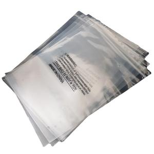 Bolsa de Polietileno Transparente Blanca de Doble Cara con Cierre Hermético para Empacar Camisas - Product Image 1