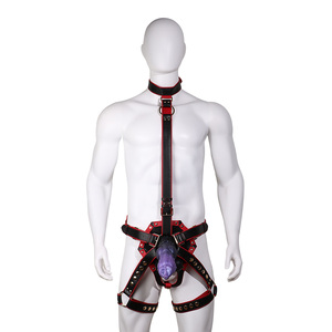 Harnais de Contrôle Maître Oathfire avec Sangle de Cou et Ceinture pour Homme, Sangles en Cuir pour Bondage et Plaisir Sexuel - Product Image 2