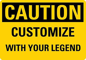 เพิ่มข้อความของคุณเอง "ปรับแต่งสัญญาณอันตราย OSHA โดยสมาร์ทป้ายอลูมิเนียม - Product Image 3