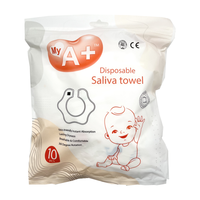 2024 nouveaux produits serviette de salive jetable en gros de haute qualité Super doux jetable bébé bavoirs Salica serviette