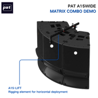 Pat A15 Haut-parleur portable passif large bande 2 voies étanche Hi-Res Audio 15 pouces à projection moyenne, système audio professionnel pour DJ