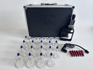 Set peralatan terapi bekam, gaya Korea Set 17 buah cangkir bekam profesional - Product Image 2