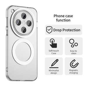 เคสสำหรับ <span class=keywords><strong>Oppo</strong></span> Find X8เคสชาร์จไร้สายระบบแม่เหล็กเคสโทรศัพท์ <span class=keywords><strong>Oppo</strong></span> Find X8 Pro Coque เคส PC โปร่งแสงเคสโทรศัพท์ <span class=keywords><strong>Oppo</strong></span> Find X8 - Product Image 3