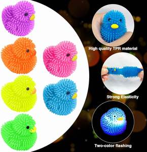 Pelotas LED de Goma con Luz Intermitente, Mini Patos de Discoteca para Halloween, Año Nuevo, Cumpleaños, Fiestas en la Piscina, Juguetes Novedosos y Divertidos - Product Image 4