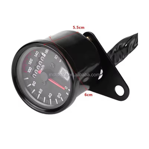 RTS Universal Motocicleta Duplo Odômetro Velocímetro Medidores Engrenagem <span class=keywords><strong>Display</strong></span> <span class=keywords><strong>Digital</strong></span> com medidor Indicador LED - Product Image 2