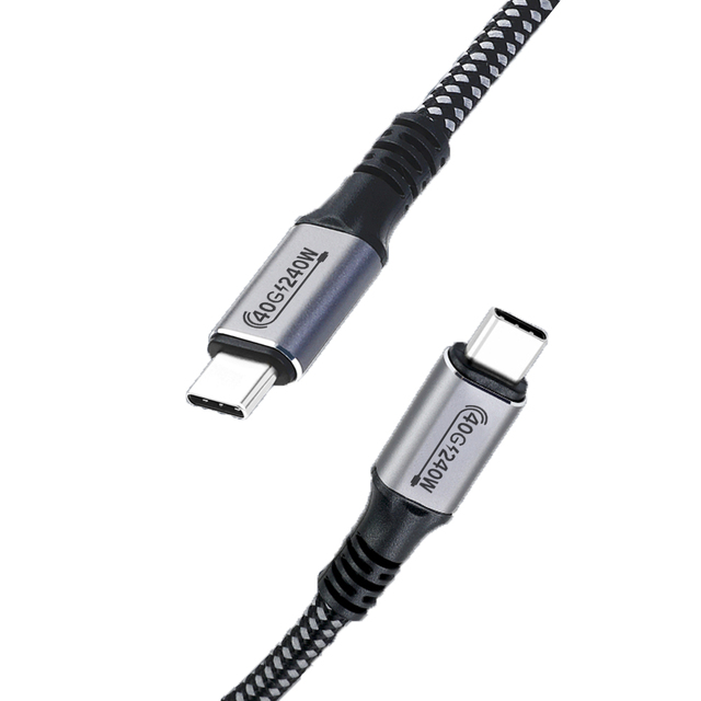 USB4 240W 40Gbps USB Type C to C Thunderbolt3 Data Cable 48V/5A 8K 60Hz PD3.1 Fast Charging USB C Cable for MacBook USB4 Cable