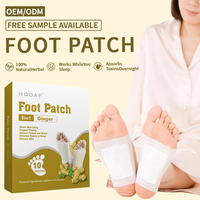 Patchs Détoxifiants pour les Pieds HODAF en Gros, Nettoyage Profond, à Base de Gingembre et d'Armoise Naturels, Certifiés CE, OEM Disponible, 10x13cm