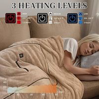 Couverture polaire chauffante USB Portable 3 niveaux de chaleur 100% Polyester ignifuge écologique pliable voyage d'hiver électrique