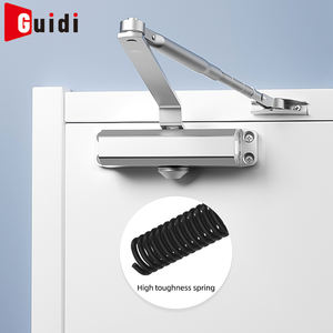 Ferme-porte commercial Guidi Hydraulics en alliage d'aluminium, design moderne, deux sections, contrôle de vitesse réglable, maintien ouvert <span class=keywords><strong>moyen</strong></span> - Product Image 1