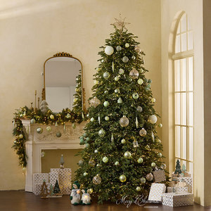 Vente en gros d'usine Honghan, sapin de Noël artificiel de luxe pour la maison, 24 mètres, en PE, avec lumières LED, pour usage intérieur, hôtel - Product Image 1
