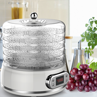 Elektrische Mini 5 -10 Trays Aanpassen Thuis Voedsel Dehydrator Food Processor Ronde Vorm Fruit Droger