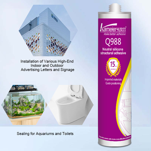 Kameier Q988Curtain Wall Silicona Resistente a la intemperie Tira de calafateo para bañera Pegamento para calafateo Sellador de silicona resistente a la intemperie Neutro - Product Image 4