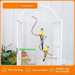 Fournitures pour oiseaux Outils pour perroquets Jouets pour oiseaux Balançoire pour perroquets Pont suspendu Anneau de suspension Échelle nuage Puzzle pour perroquets - Product Image 3