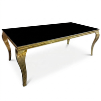 Table de réception noire pour mariage