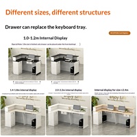 Comptoir de caisse, petite table de bar, armoire à vin, magasin de proximité, restaurant, hôtel, bureau d'accueil sur mesure, minimaliste