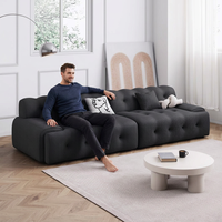 L-förmiges Ledersofa Dreisitzer Modernes Design Schaumstoffgefüllt Elegantes Apartment- & Bürosofa-Set Wohnmöbel