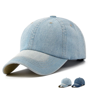 Cappellino da Baseball Unisex in Denim Terry Oxford con Logo Personalizzato, Effetto Acid Wash e Stampa Ricamata - Product Image 2