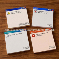 Bloc-notes rétro pour messages, notes adhésives, 50 feuilles, 7,5 x 7,5 cm, organisateur de bureau créatif