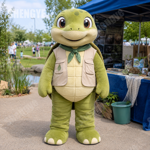 Costume de mascotte personnalisé Shengye, personnage animal en peluche, tenue de mascotte de tortue adulte en dessin animé, douce, pour promotions et spectacles en centre commercial - Product Image 1