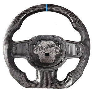 Volant en fibre de carbone pour <span class=keywords><strong>Volvo</strong></span> XC40 S90 S60 V60 V90 S40 V40 XC60 XC40 XC90, modification améliorée avec revêtement en cuir - Product Image 1